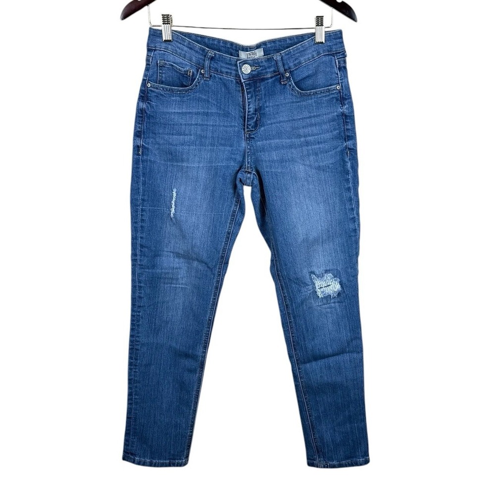 Vintage America Jeans, Women's Size‎ 4 27, Blue Denim Weekend Crop Pockets